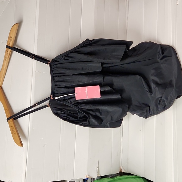 NWT Funny Girl Women's sz L One piece Swimsuit w/built-in pads - Picture 3 of 8